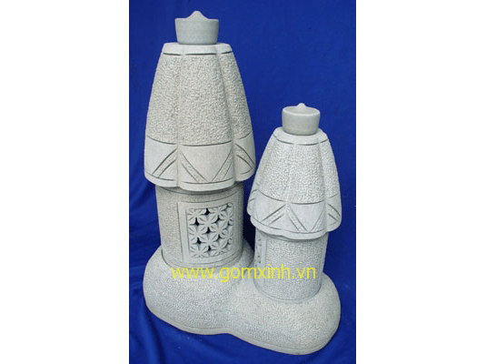 Đèn đá sa thạch đôi